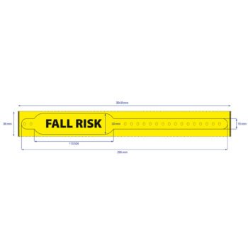 ALERT FALL RISK medical alert 30mm clasp-fastening adult hospital wristband.jpg